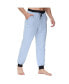 ფოტო #3 პროდუქტის Men's Heat Retaining Contrast Trim Pajama Pants