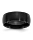 Фото #1 товара Stainless Steel Brushed Black IP-plated 8mm Band Ring
