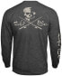 Фото #1 товара Men's Skull & Poles Long-Sleeve T-Shirt