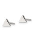 Stainless Steel Polished Triangle Earrings