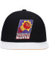 Men's Black, White Phoenix Suns Hardwood Classics Wear Away Visor Snapback Hat