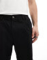 Jack & Jones loose fit elasticated waist chino in black