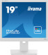 Iiyama 48.0cm 19" B1980D-W5 5 4 VGA+DVI Lift white retail - Flat Screen - 48 cm