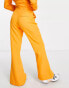 River Island Petite – Schlaghose in Orange mit Saumschlitzen, Kombiteil