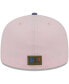 Men's Pink, Blue Detroit Tigers Olive Undervisor 59FIFTY Fitted Hat