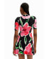 Фото #3 товара Women's Short floral skater dress