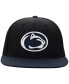 ფოტო #4 პროდუქტის Men's Black, Navy Penn State Nittany Lions Team Color Two-Tone Fitted Hat