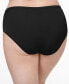 Фото #2 товара Women's Illumination® Plus Size High-Cut Satin-Trim Brief Underwear 13810