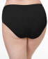 Фото #3 товара Women's Illumination® Plus Size High-Cut Satin-Trim Brief Underwear 13810