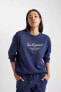 Relax Fit Bisiklet Yaka Kalın Sweatshirt A5039ax23wn