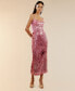 ფოტო #1 პროდუქტის Women's Sequined Maxi Dress