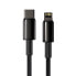 Фото #2 товара Kabel przewód do iPhone USB-C - Lightning szybkie ładowanie 20W 1m - cały czarny