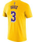 Фото #4 товара Men's Anthony Davis Gold Los Angeles Lakers Diamond Icon Name Number T-shirt