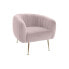 Кресло DKD Home Decor Разноцветный Розовый Позолоченный Поролон Деревянный Металл Пластик 81 x 75 x 73 cm