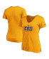 ფოტო #2 პროდუქტის Women's Gold St. Louis Blues Authentic Pro Secondary Logo V-Neck T-shirt