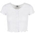 ფოტო #1 პროდუქტის URBAN CLASSICS Cropped Button Up Rib-Big short sleeve T-shirt