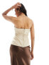 Фото #5 товара ASOS DESIGN V front bandeau top in tan