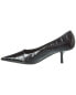 Michael Kors Collection Frankie Runway Croc-Embossed Leather Pump Women's Black