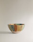 Фото #1 товара Stoneware bowl with contrast lines