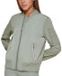 ფოტო #2 პროდუქტის Women's Lightweight Zip-Detail Bomber Jacket