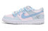 【定制球鞋】 Nike Dunk Low 字母 低帮 板鞋 GS 灰蓝 / Кроссовки Nike Dunk Low FD1232-002