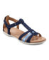 Фото #2 товара Women's Leia Round Toe Strappy Flat Sandals