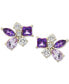 ფოტო #3 პროდუქტის Multi-Gemstone Scatter Cluster Stud Earrings (2-3/8 ct. t.w.) in 14k Gold