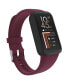 ფოტო #2 პროდუქტის Unisex Jillian Michaels Silicone Strap Fitness Tracker Smartwatch 22.83mm