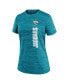 Фото #2 товара Women's Teal Jacksonville Jaguars Velocity Performance T-Shirt