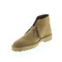 Фото #7 товара Clarks Desert Rock 26162703 Mens Brown Suede Lace Up Chukkas Boots