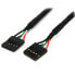 Фото #1 товара StarTech.com 18in Internal 5 pin USB IDC Motherboard Header Cable – F/F - 0.5 m - Female/Female - Black