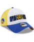 Фото #1 товара Men's White, Royal Golden State Warriors Back Half 9TWENTY Adjustable Hat