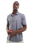 PS Paul Smith knitted button down polo shirt in grey