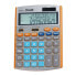 MILAN Box 12 Digit Calculator Orange Grey Colour (Currency Converter)