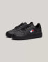 Tommy Jeans Logo Trainers in Black