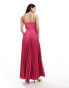 Фото #3 товара Closet London twist front satin maxi dress in pink