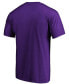 Men's Purple Colorado Rockies Official Logo T-shirt