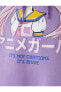 Anime Sweatshirt Oversize Baskılı Kapüşonlu Ribanalı