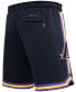 Фото #7 товара Men's Black Los Angeles Lakers Chenille Shorts