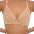 Plus Size Nude Shade Wireless Comfort Mesh Racerback Bra