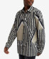 Men's Geo Print Long Sleeves Woven Shirt