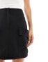 Closet London Petite A-line mini skirt with pockets in black