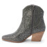 Matisse Harlow Rhinestone Cowboy Booties Womens Grey Casual Boots HARLOW-961
