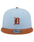 Фото #3 товара Men's Light Blue Detroit Tigers Spring Color Two-Tone 9FIFTY Snapback Hat