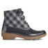 Фото #1 товара Sperry Syren Gulf Plaid Duck Womens Black Casual Boots STS85655