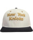 ფოტო #2 პროდუქტის Men's Cream, Black New York Knicks Album Cover Snapback Hat