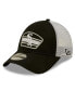 ფოტო #1 პროდუქტის Men's Black, White Chicago White Sox Logo Patch 9FORTY Trucker Snapback Hat