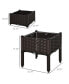 Фото #3 товара 2-piece Raised Flower Bed Vegetable Herb Planter Lightweight