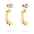 Charming Gold Plated Steel 2in1 Earrings TJ-0510-E-20