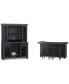 Фото #2 товара Peighton 5-Piece Bar Set (Back bar and hutch, bar and two stools)